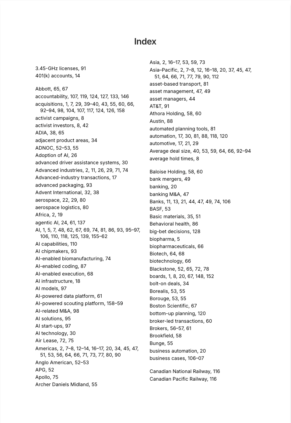 What happens when you index a 160-page consulting report